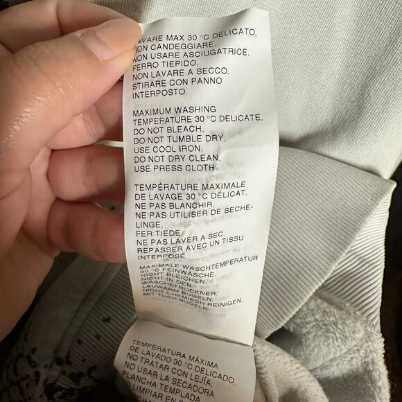 NEW 1017 ALYX 9SM Men's Hoodie Python Snake Print Gray Brown Sweatshirt Size XXL - Picture 15 of 16